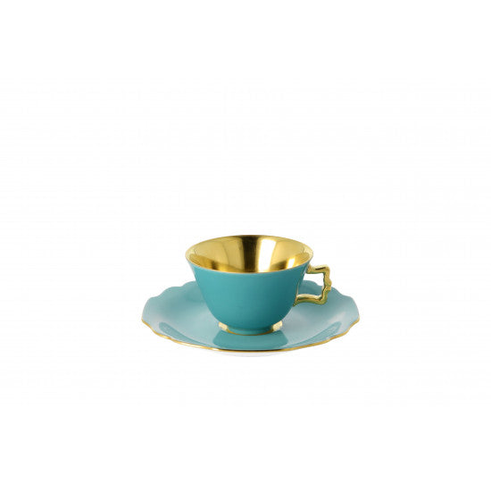 Espressotasse Belvedere mit Vergoldung