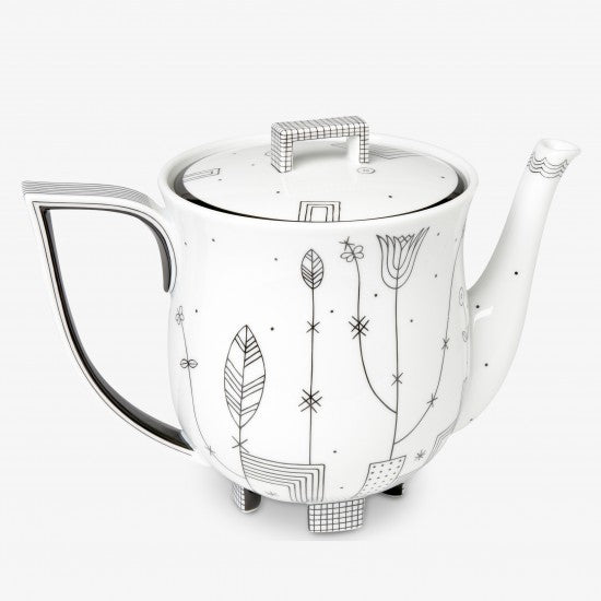 Kaffeekanne auf Füßchen