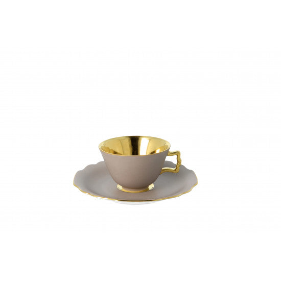 Espressotasse Belvedere mit Vergoldung