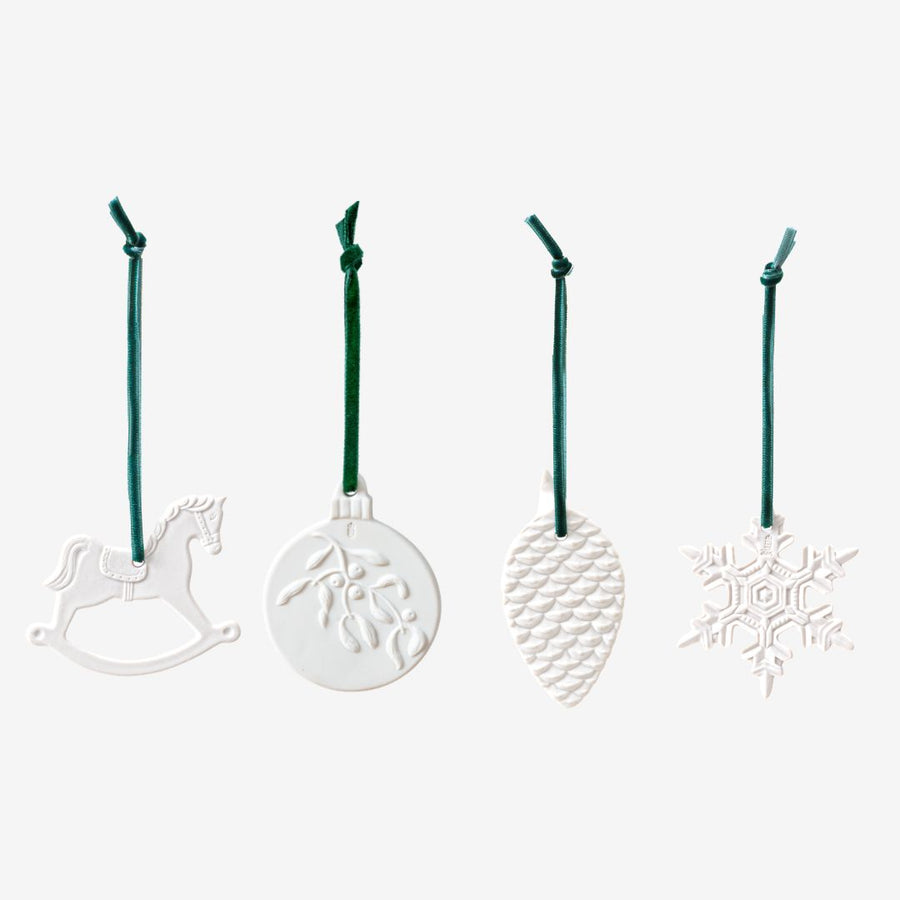 Weihnachtsanhänger 4er-Set „Wintermärchen“