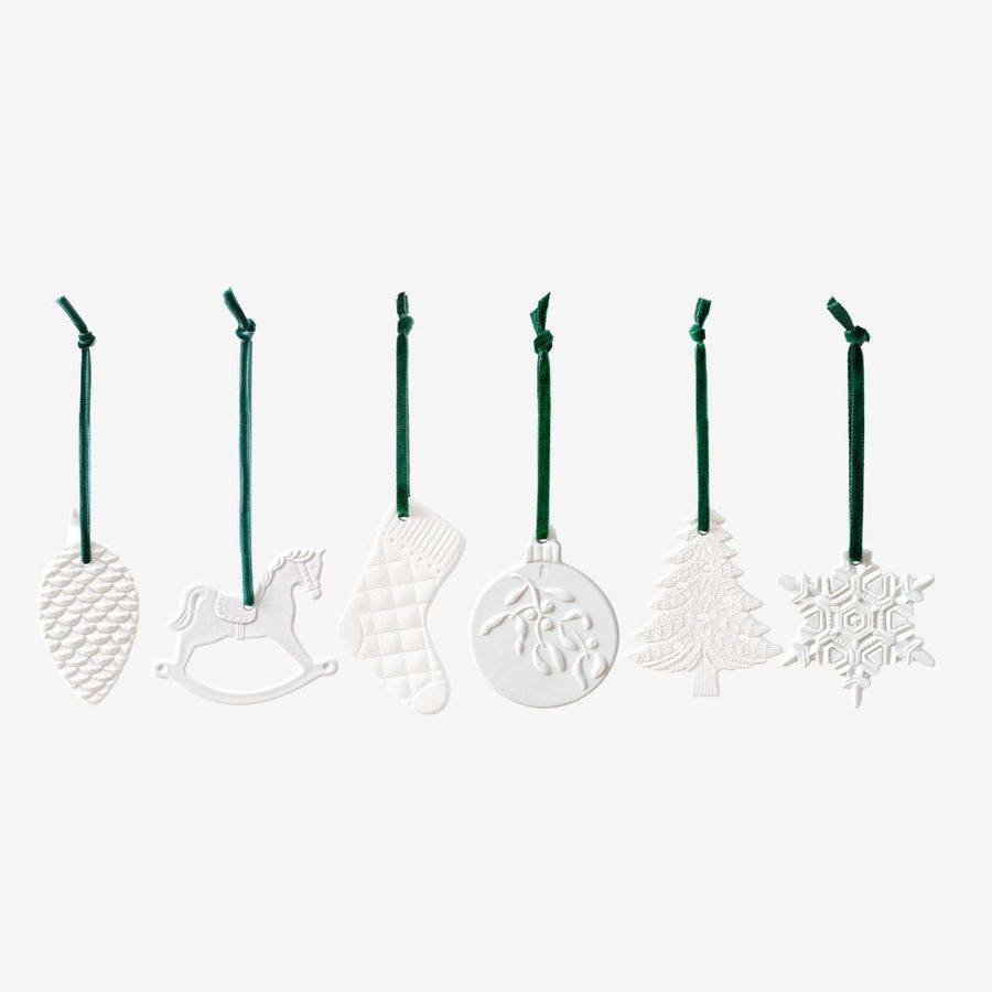 Weihnachtsanhänger Set 6er